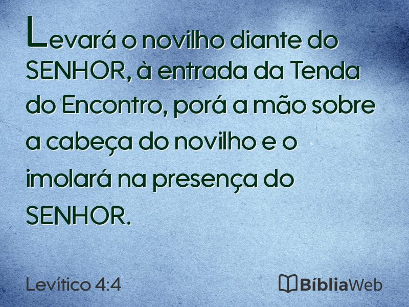Levítico 4:4 em imagem para compartilhar