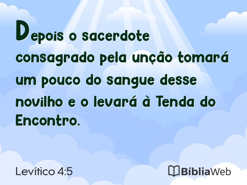 Levítico 4:5 em imagem para compartilhar
