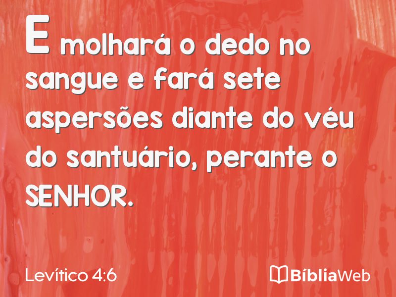 Levítico 4:6 em imagem para compartilhar