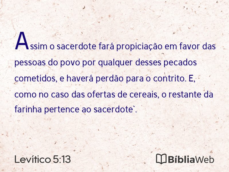 Levítico 5:13 em imagem para compartilhar