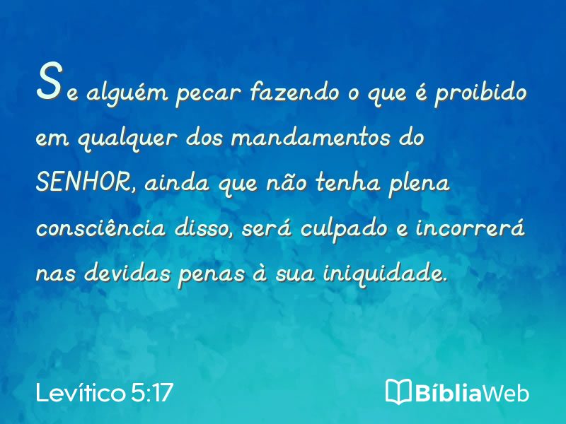 Levítico 5:17 em imagem para compartilhar