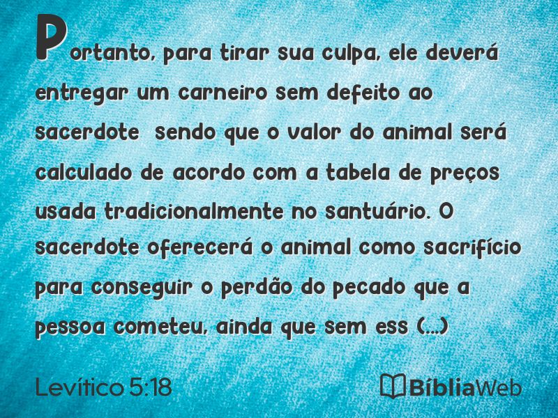 Levítico 5:18 em imagem para compartilhar