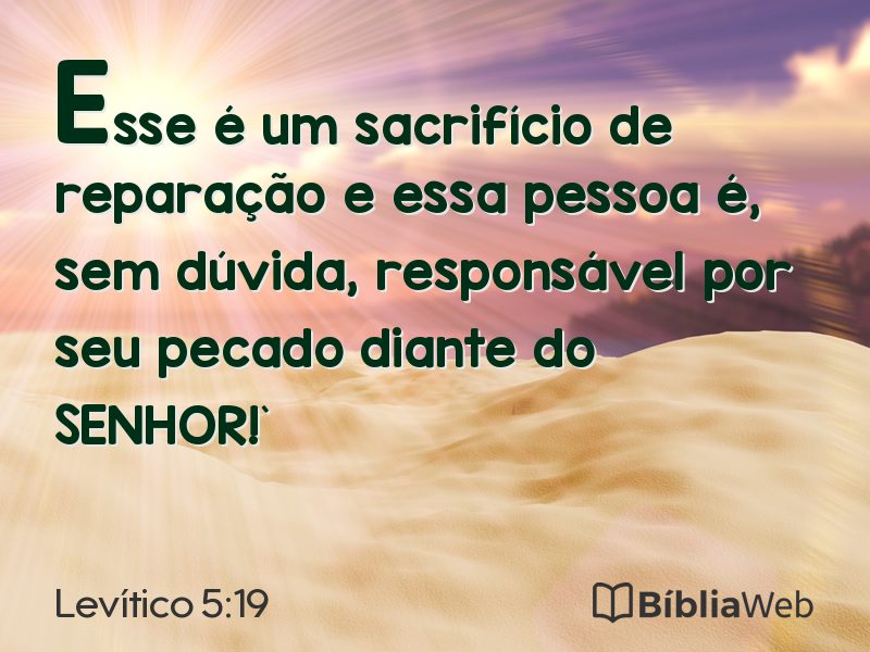Levítico 5:19 em imagem para compartilhar
