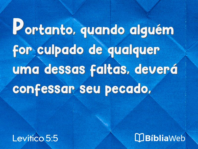 Levítico 5:5 em imagem para compartilhar