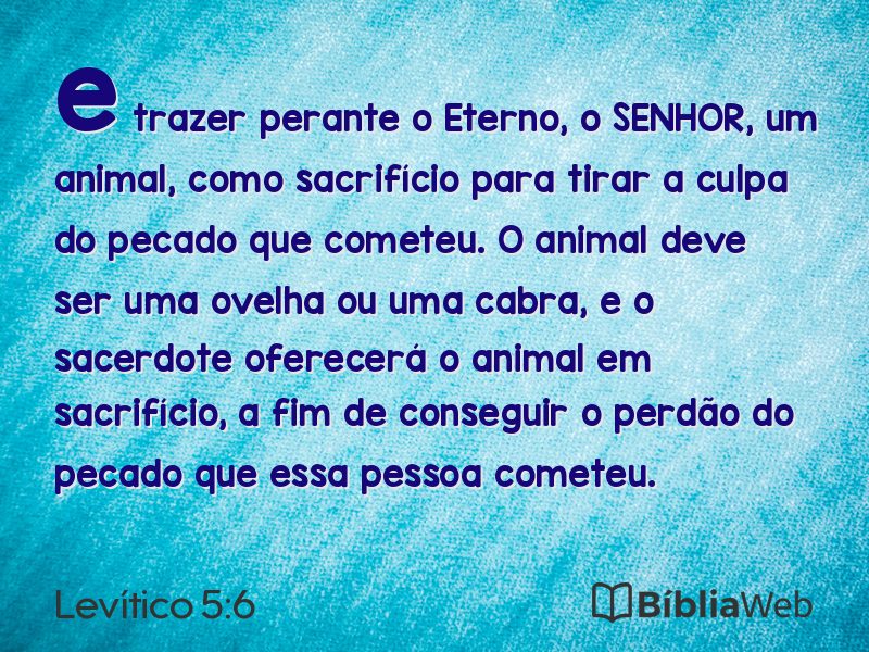 Levítico 5:6 em imagem para compartilhar