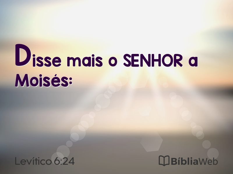 Levítico 6:24 em imagem para compartilhar