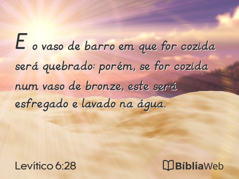 Levítico 6:28 em imagem para compartilhar