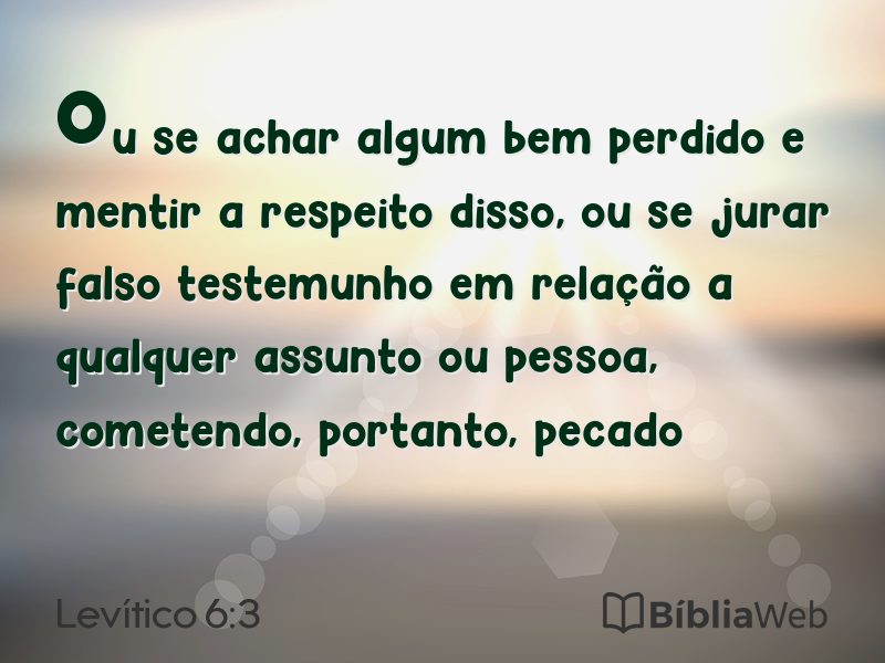 Levítico 6:3 em imagem para compartilhar