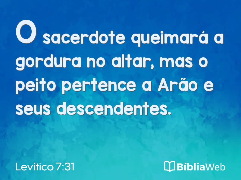 Levítico 7:31 em imagem para compartilhar