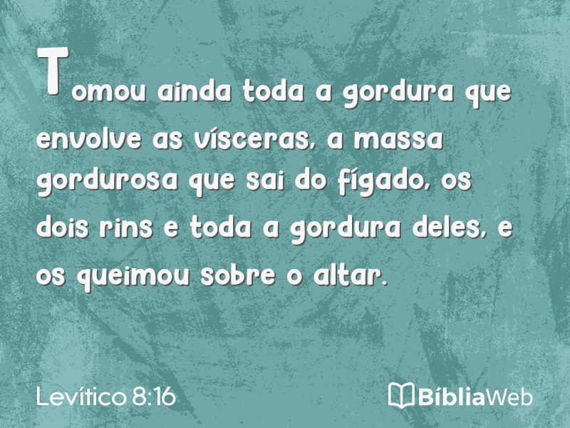 Levítico 8:16 em imagem para compartilhar
