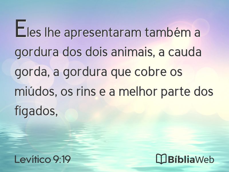 Levítico 9:19 em imagem para compartilhar