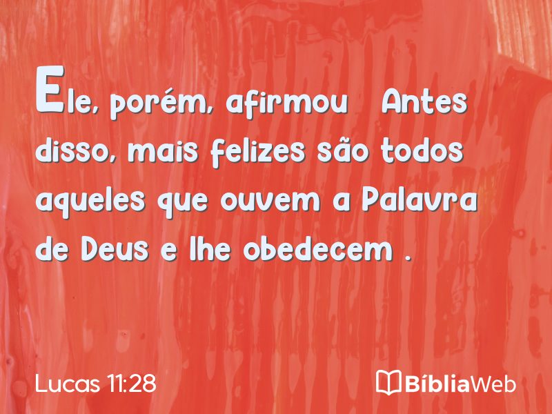 Lucas 11:28 em imagem para compartilhar