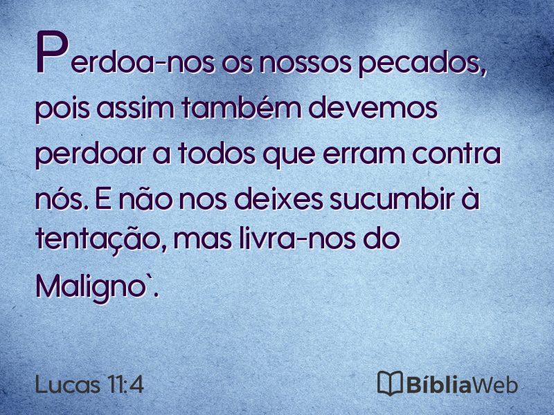 Lucas 11:4 em imagem para compartilhar
