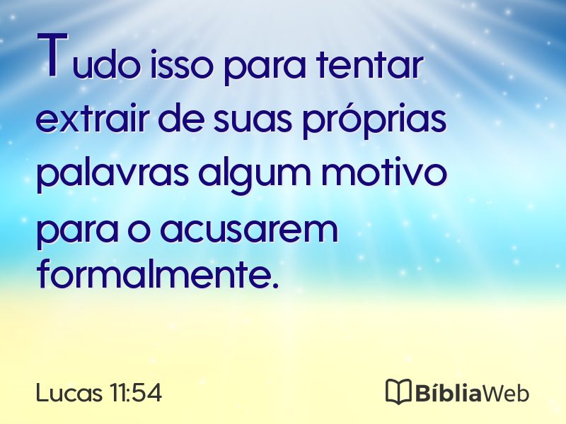 Lucas 11:54 em imagem para compartilhar