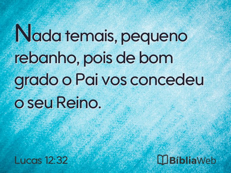 Lucas 12:32 em imagem para compartilhar