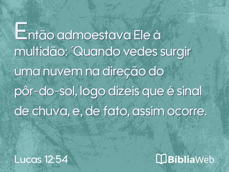 Lucas 12:54 em imagem para compartilhar