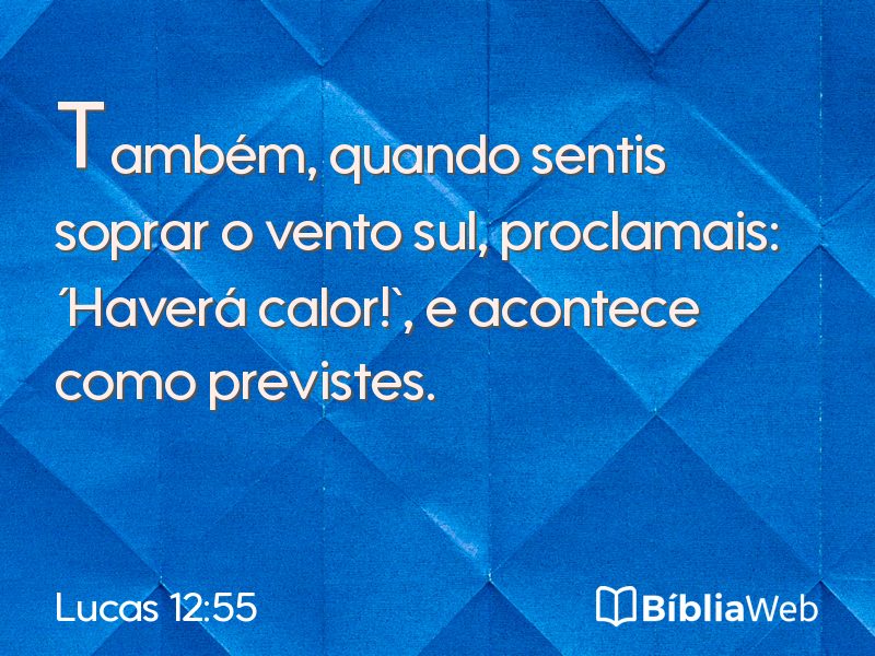 Lucas 12:55 em imagem para compartilhar