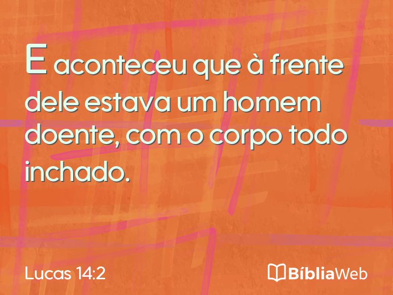 Lucas 14:2 em imagem para compartilhar