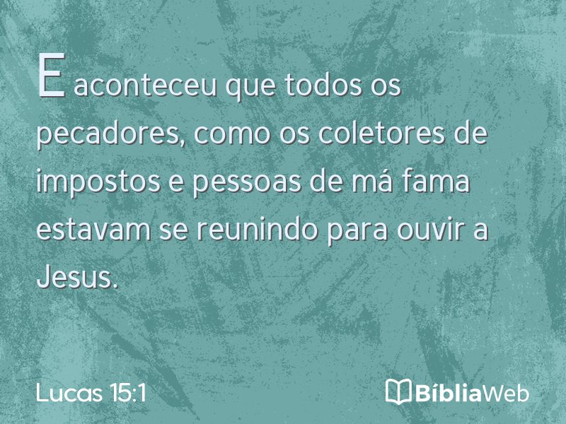 Lucas 15:1 em imagem para compartilhar
