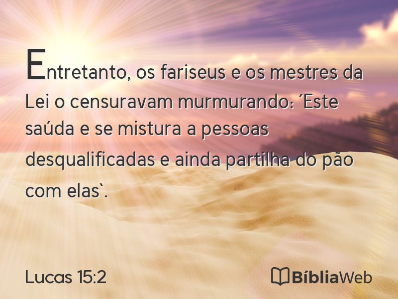 Lucas 15:2 em imagem para compartilhar