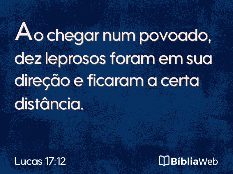 Lucas 17:12 em imagem para compartilhar