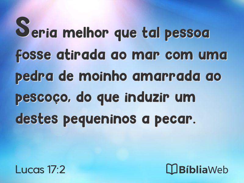 Lucas 17:2 em imagem para compartilhar