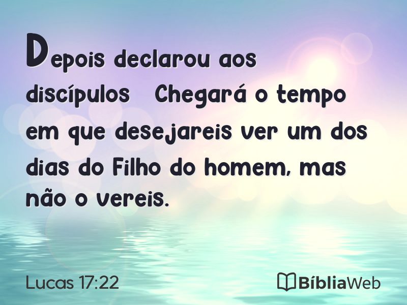 Lucas 17:22 em imagem para compartilhar
