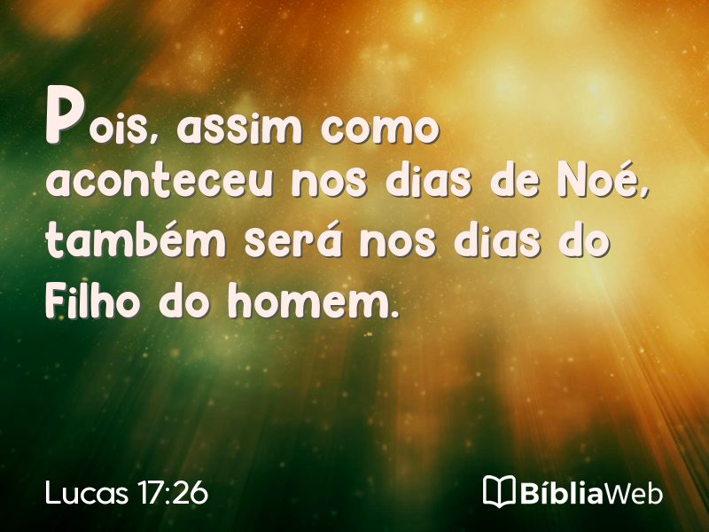 Lucas 17:26 em imagem para compartilhar
