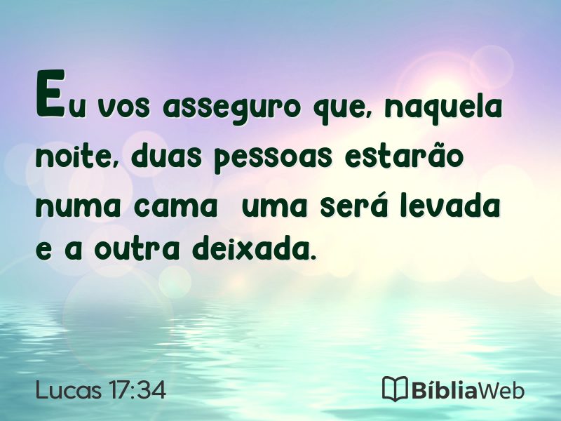 Lucas 17:34 em imagem para compartilhar