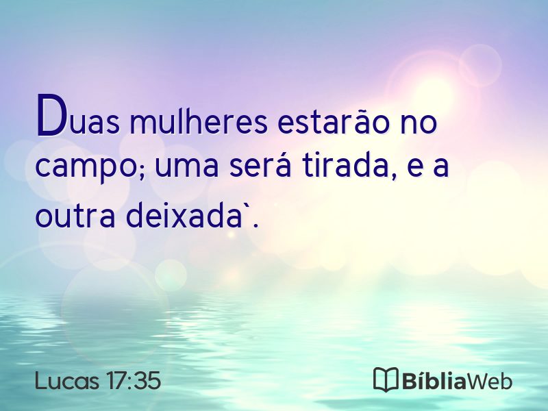 Lucas 17:35 em imagem para compartilhar