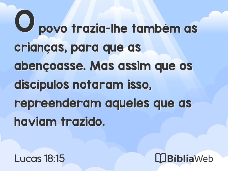 Lucas 18:15 em imagem para compartilhar