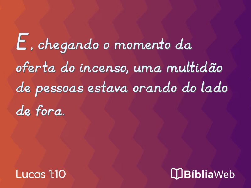 Lucas 1:10 em imagem para compartilhar