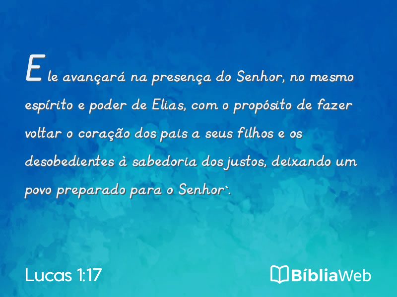 Lucas 1:17 em imagem para compartilhar