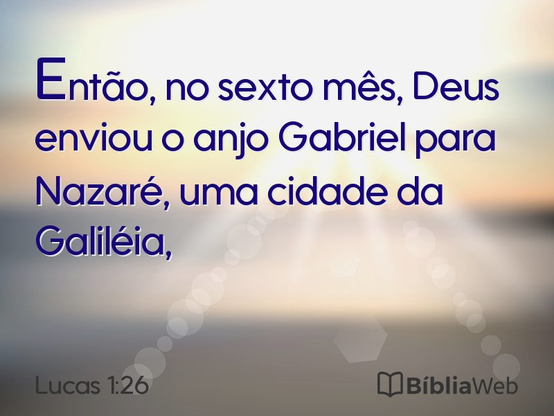 Lucas 1:26 em imagem para compartilhar