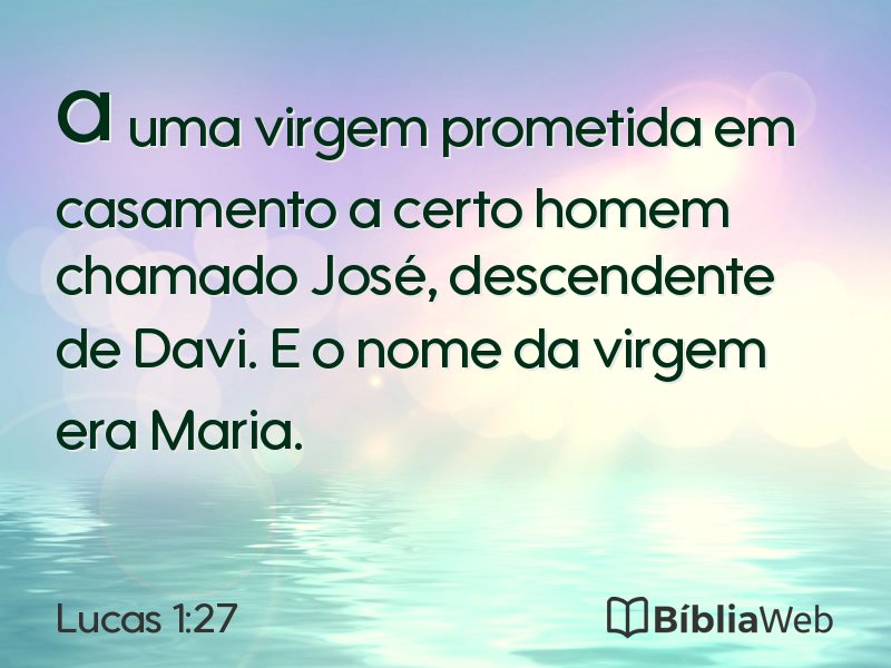 Lucas 1:27 em imagem para compartilhar