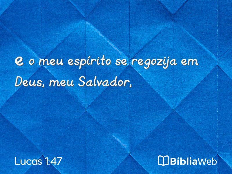 Lucas 1:47 em imagem para compartilhar