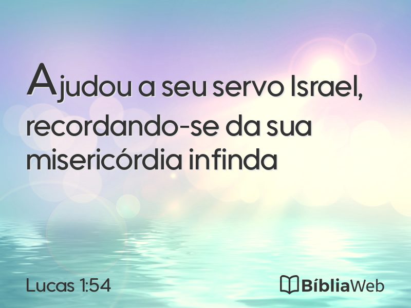 Lucas 1:54 em imagem para compartilhar