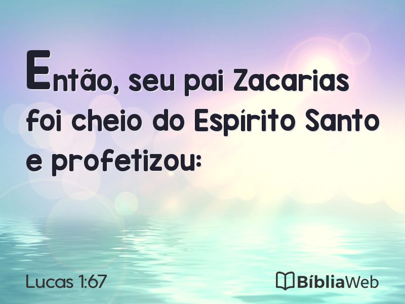 Lucas 1:67 em imagem para compartilhar