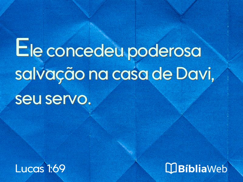 Lucas 1:69 em imagem para compartilhar