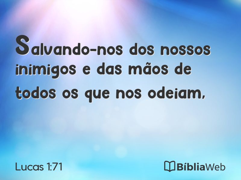 Lucas 1:71 em imagem para compartilhar