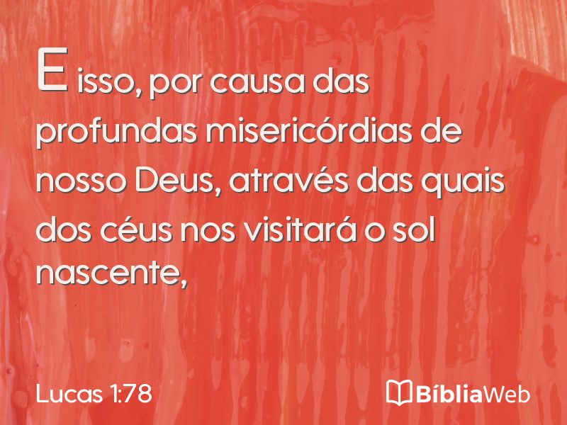 Lucas 1:78 em imagem para compartilhar