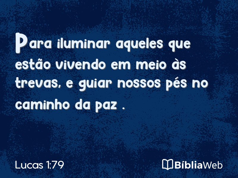 Lucas 1:79 em imagem para compartilhar