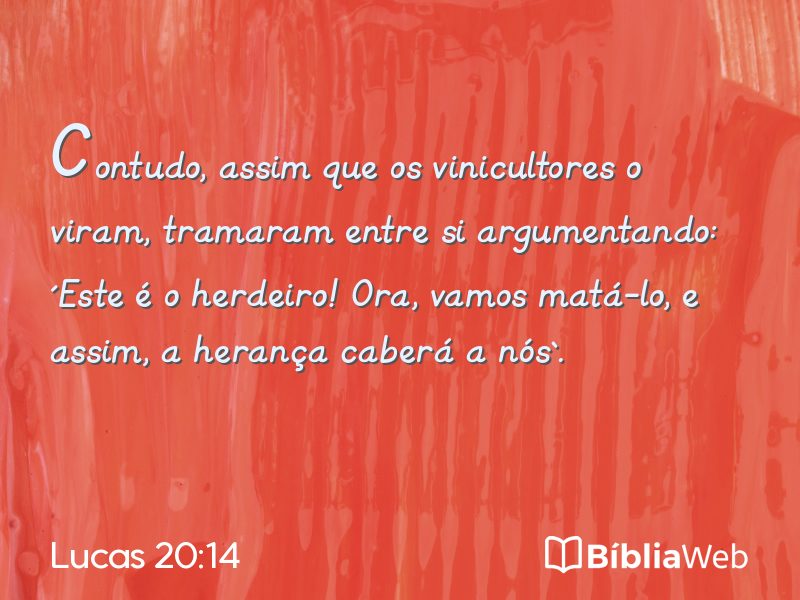 Lucas 20:14 em imagem para compartilhar
