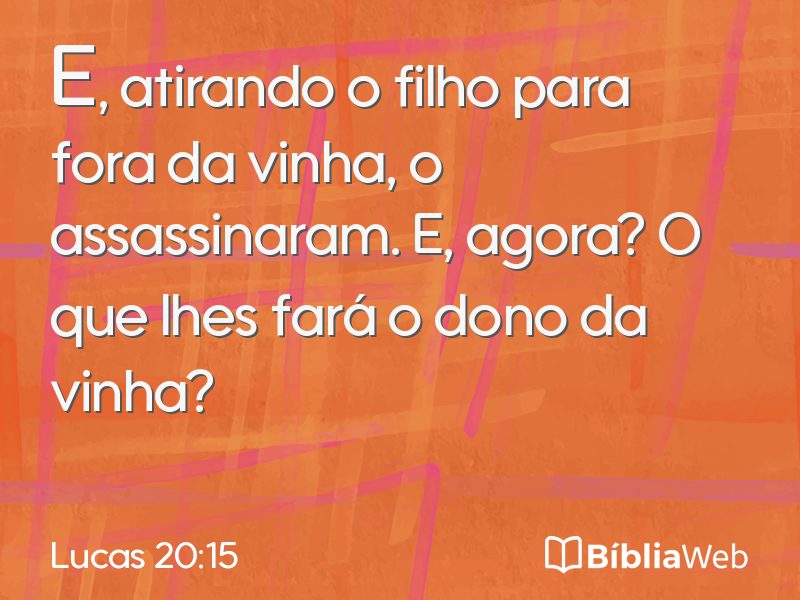 Lucas 20:15 em imagem para compartilhar