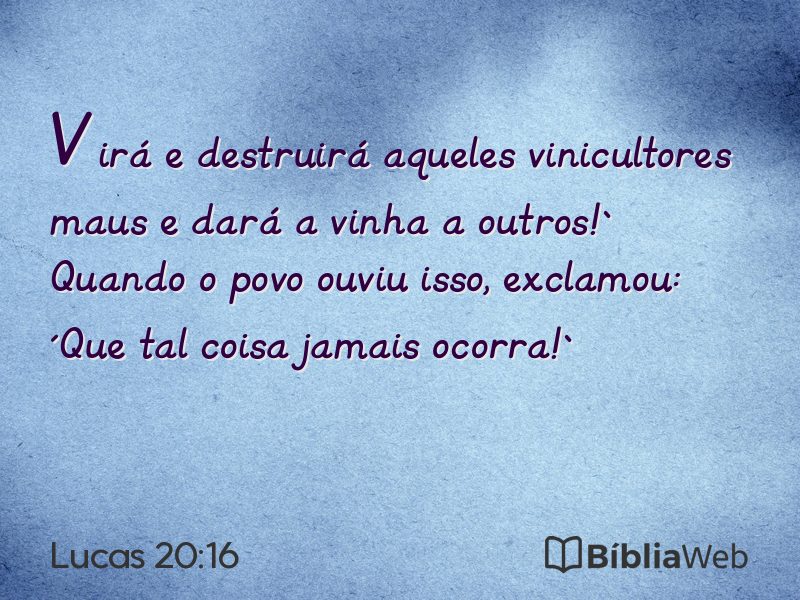 Lucas 20:16 em imagem para compartilhar