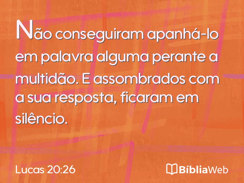 Lucas 20:26 em imagem para compartilhar