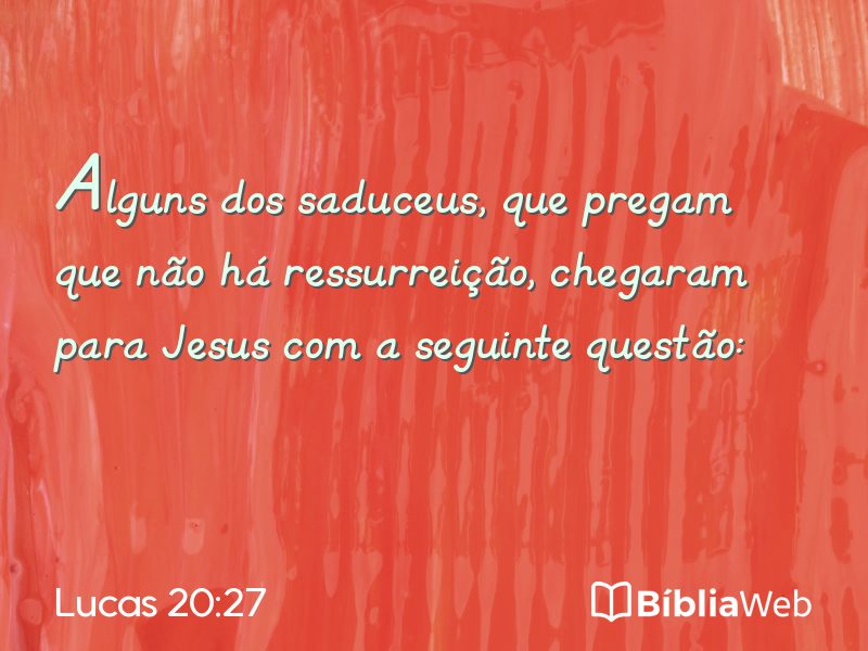 Lucas 20:27 em imagem para compartilhar