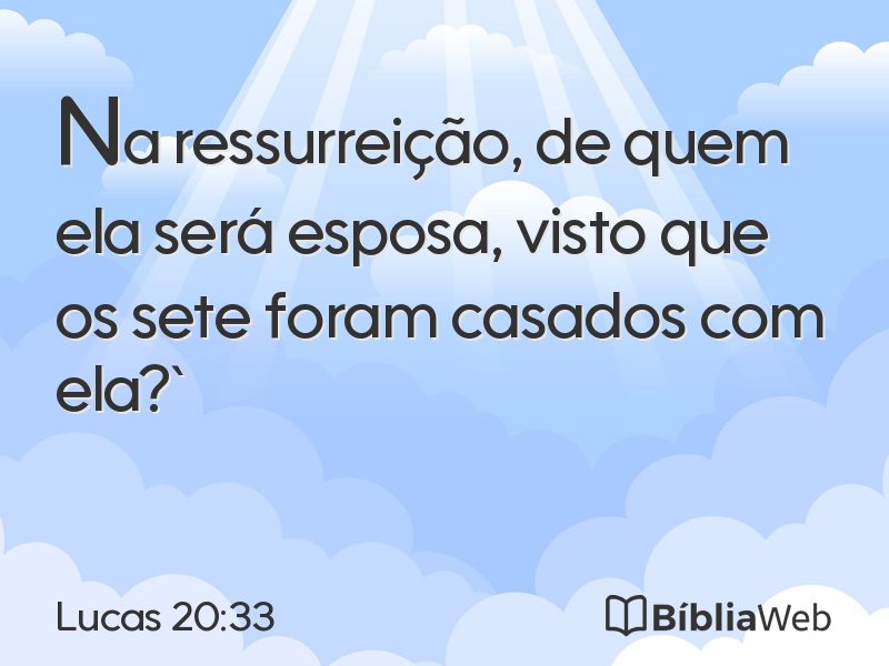 Lucas 20:33 em imagem para compartilhar