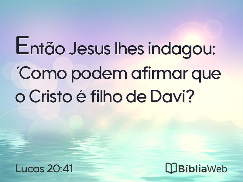 Lucas 20:41 em imagem para compartilhar