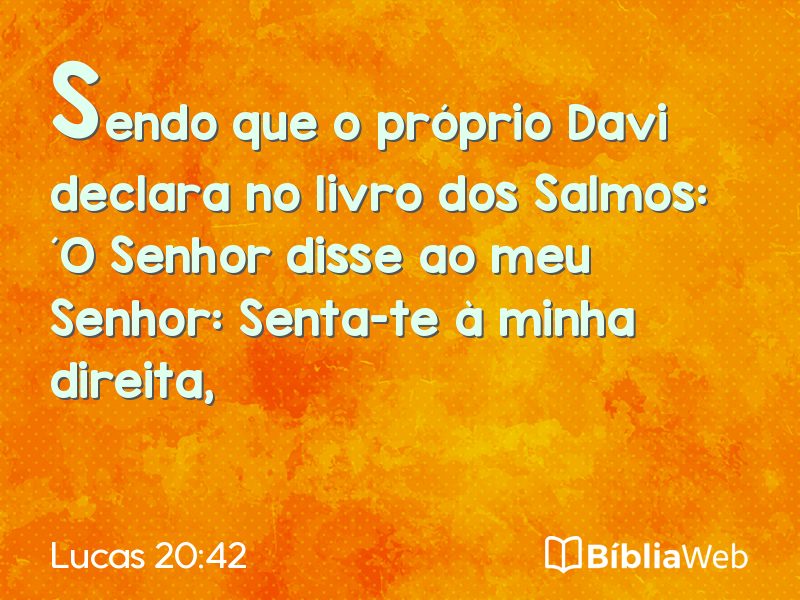 Lucas 20:42 em imagem para compartilhar